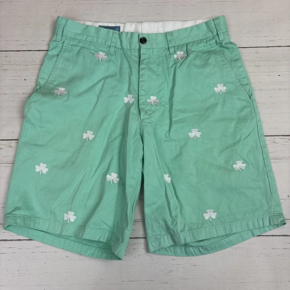 Castaway Nantucket Shorts Mens Size 30 All Over Shamrocks Clover St Patrick